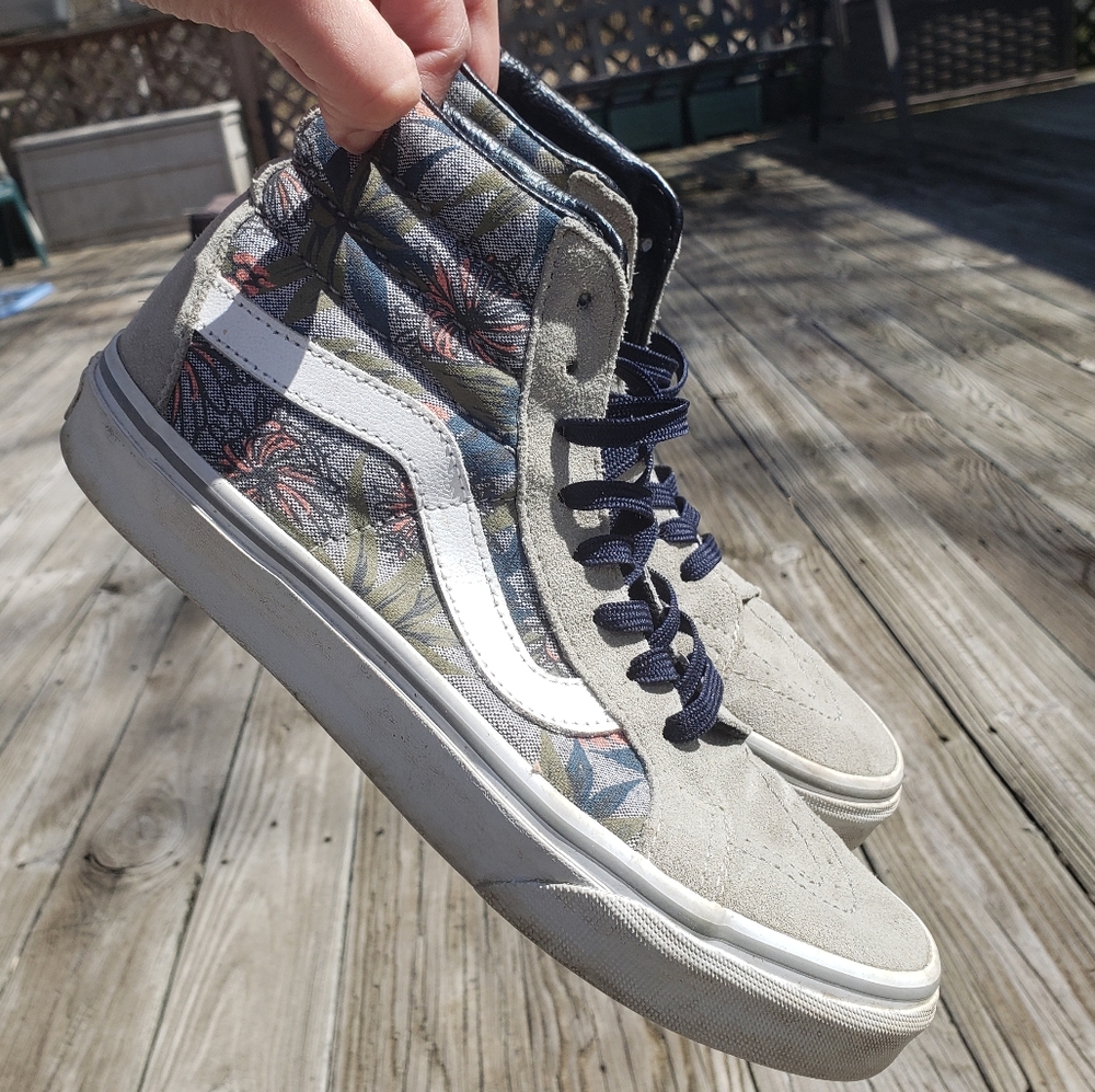 Vans Sk8-Hi Reissue Desert Aloha Drizzle Floral Womens 8 Mens 6.5